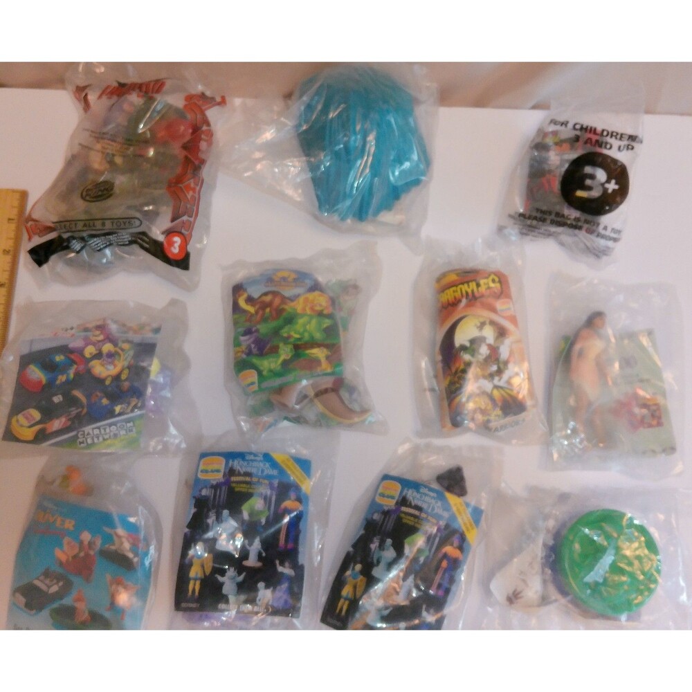 Vintage Burger King Kids Meal Toy Lot ALF Jurassic Park Watch Disney 1980s 1990s